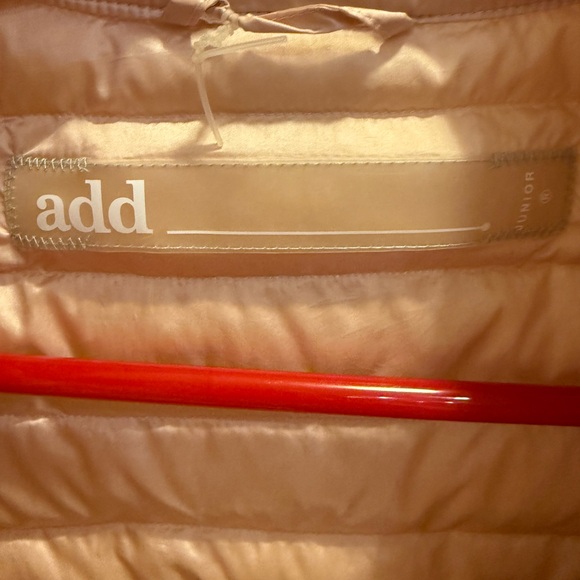 Blush pink ADD Down peplum jacket size 10 XXS worn and runs slightly small - Picture 5 of 6